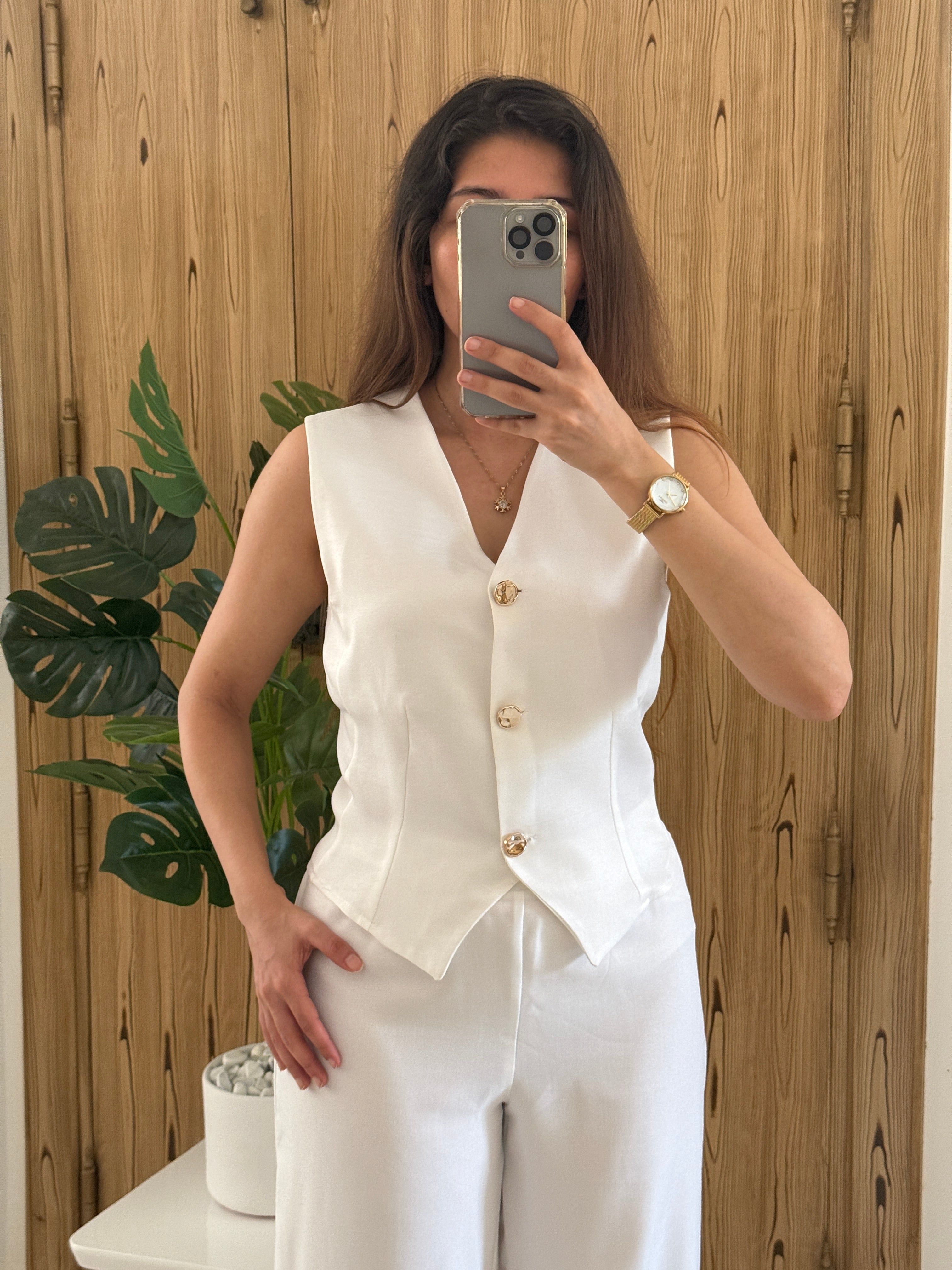Ensemble Femmes Chic 2 Piéces - Blanc